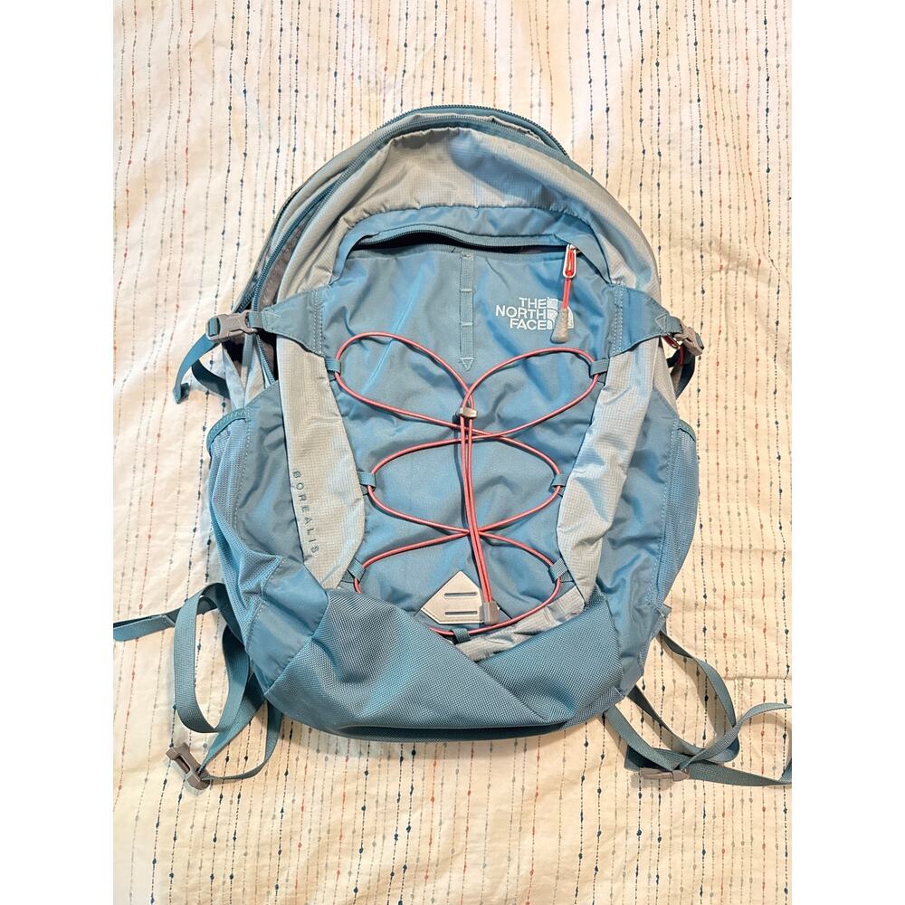 The North Face Borealis Flex Vent Padded Back Backpack Teal Blue Bag